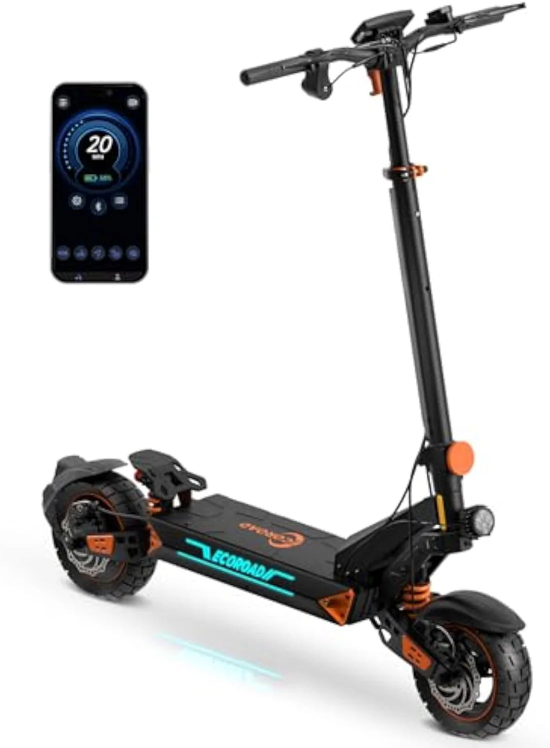 ET8 High-Performance Electric Scooter | 32MPH, 50mi Range, 1000W Motor & Color Display