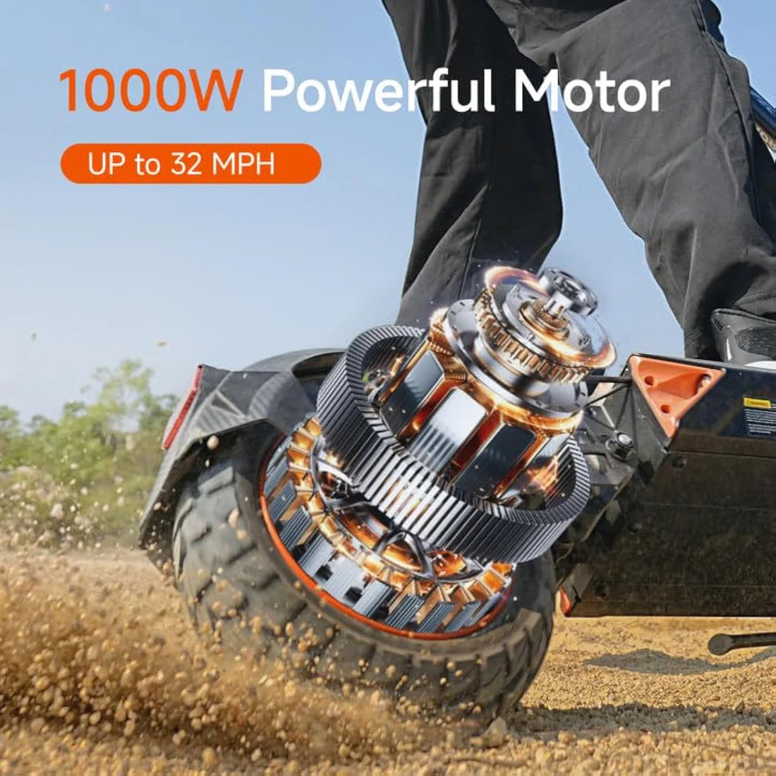 ET8 High-Performance Electric Scooter | 32MPH, 50mi Range, 1000W Motor & Color Display