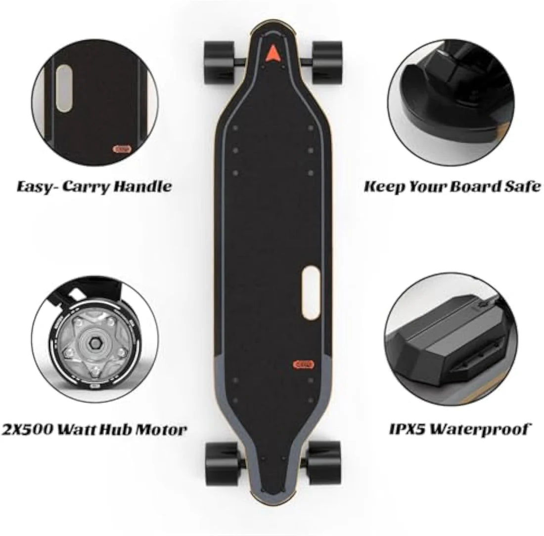 Meepo Campus V5 / Envy E-Skateboard | 29MPH, Remote Control & Compact Portable Design