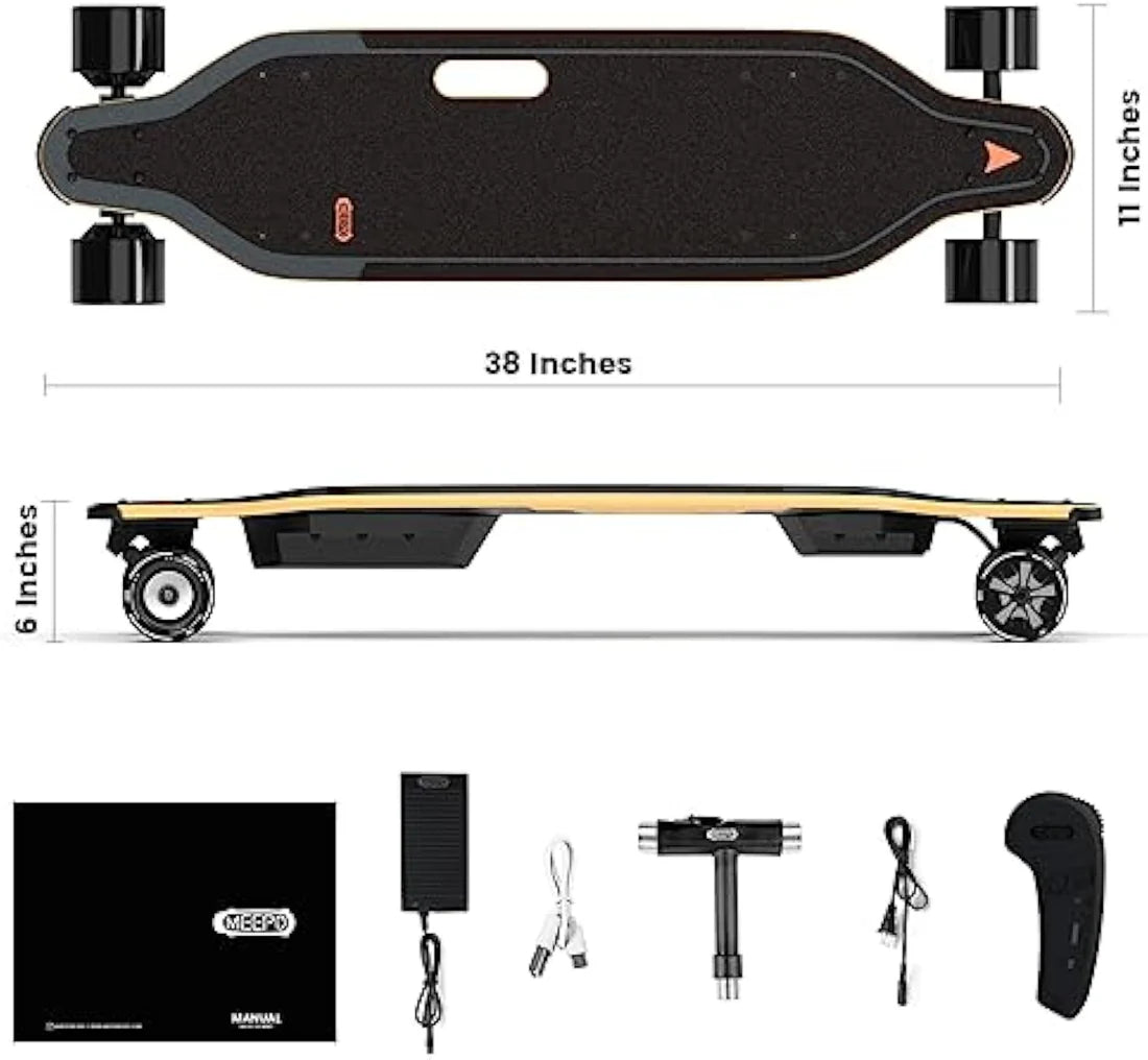 Meepo Campus V5 / Envy E-Skateboard | 29MPH, Remote Control & Compact Portable Design
